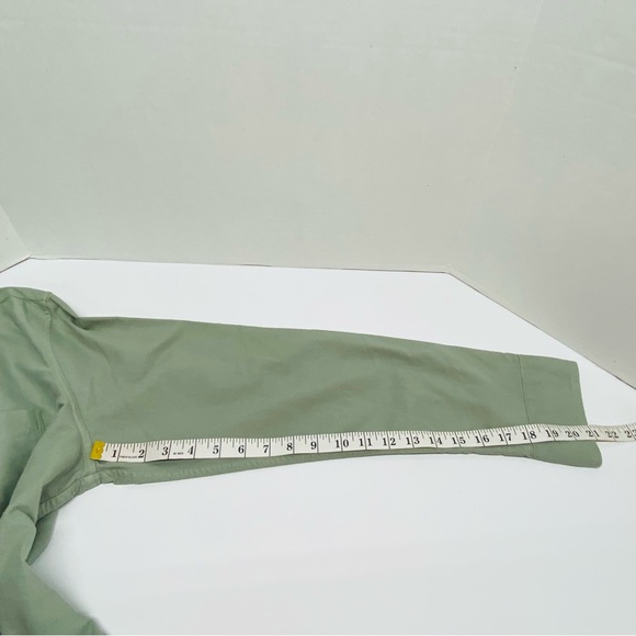 J Crew Factory Mens XL Green Button Down Slim Untucked 100% Cotton Chest Pocket - Picture 8 of 12